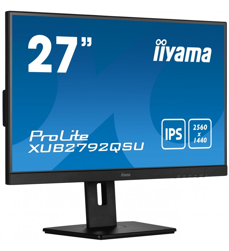 iiyama XUB2792QSU-B5 Monitor PC 68,6 cm (27") 2560 x 1440 Pixel Full HD LED Nero