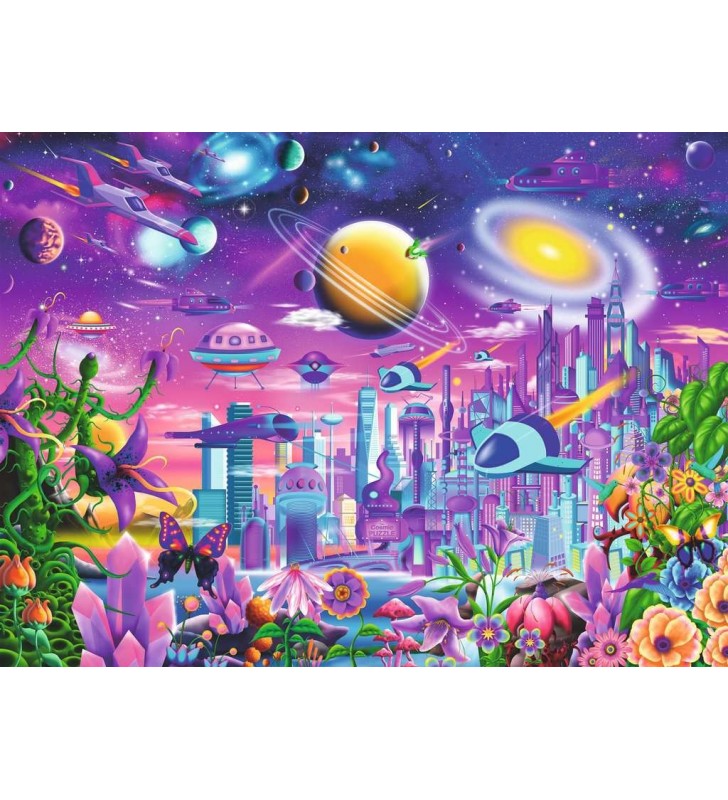 Ravensburger Cosmic City Puzzle 200 pz Fantasia