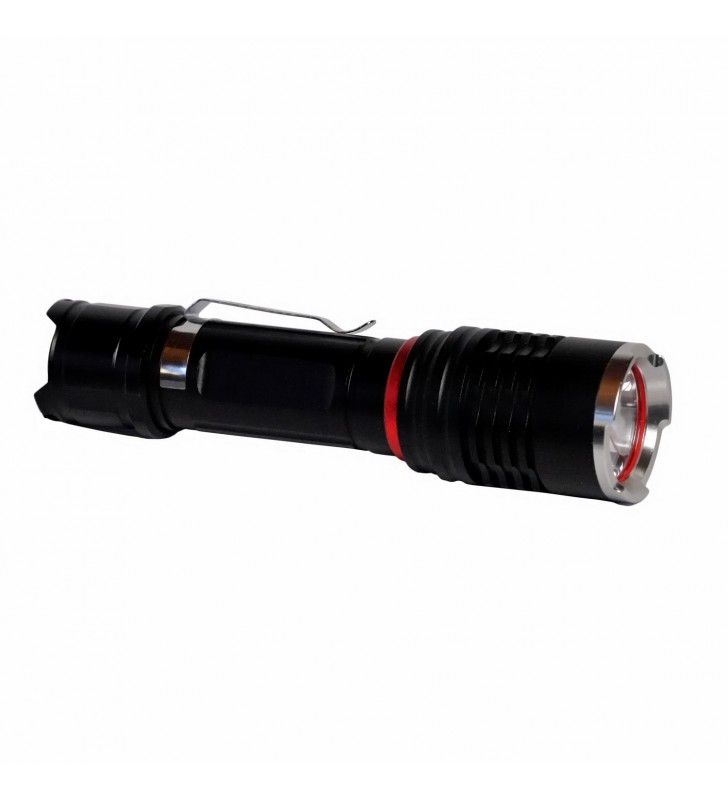 LANTERNA LED SPACER, (CREE XM-L T6), 800 lm, mufa microUSB pt incarcare, High-middle-low-strobe-SOS, battery:1 x 18650 or 3 x AA