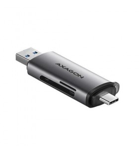 Card Reader Axagon CRE-SAC micro SD, USB + USB-C, Grey
