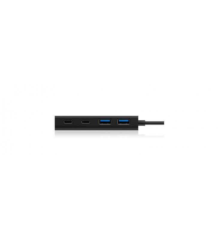 ICY BOX IB-HUB1426-CPD USB 3.2 Gen 1 (3.1 Gen 1) Type-C 5000 Mbit/s Nero