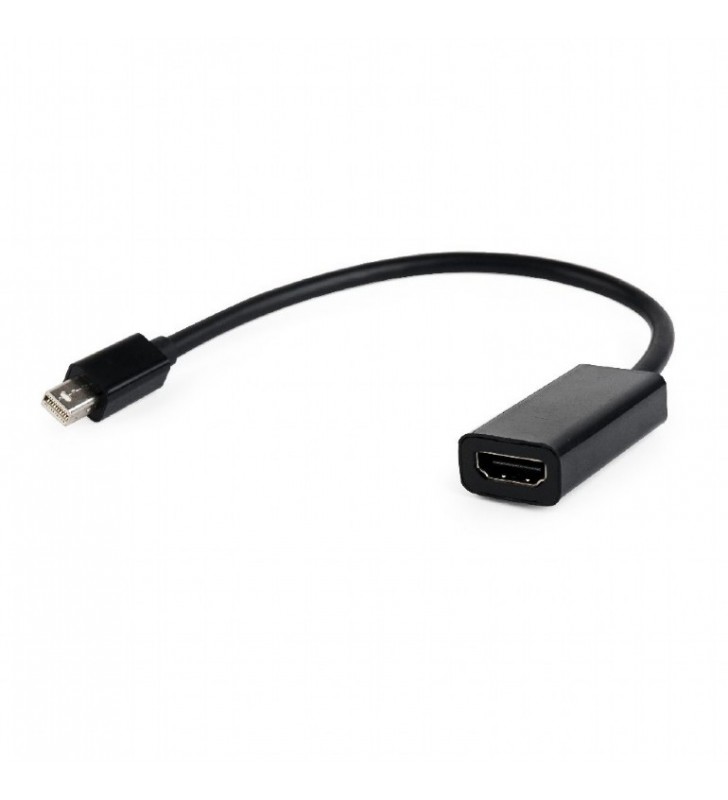 CABLU video GEMBIRD, adaptor Mini-DisplayPort (T) la HDMI (M), 10cm, rezolutie maxima Full HD (1920 x 1080) la 60Hz, negru, "A-
