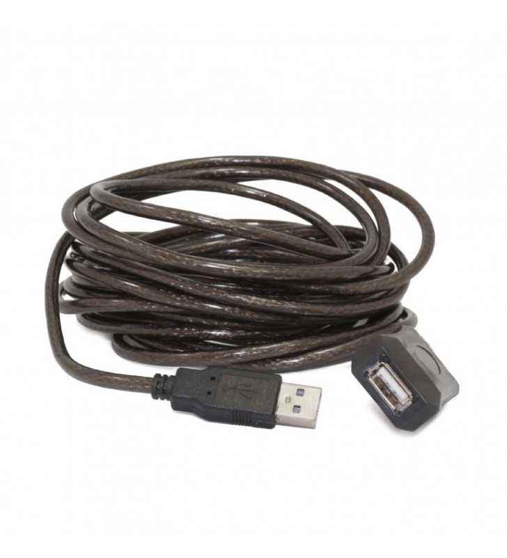 Active USB extension cable, 10 m, black, Gembird "UAE-01-10M"