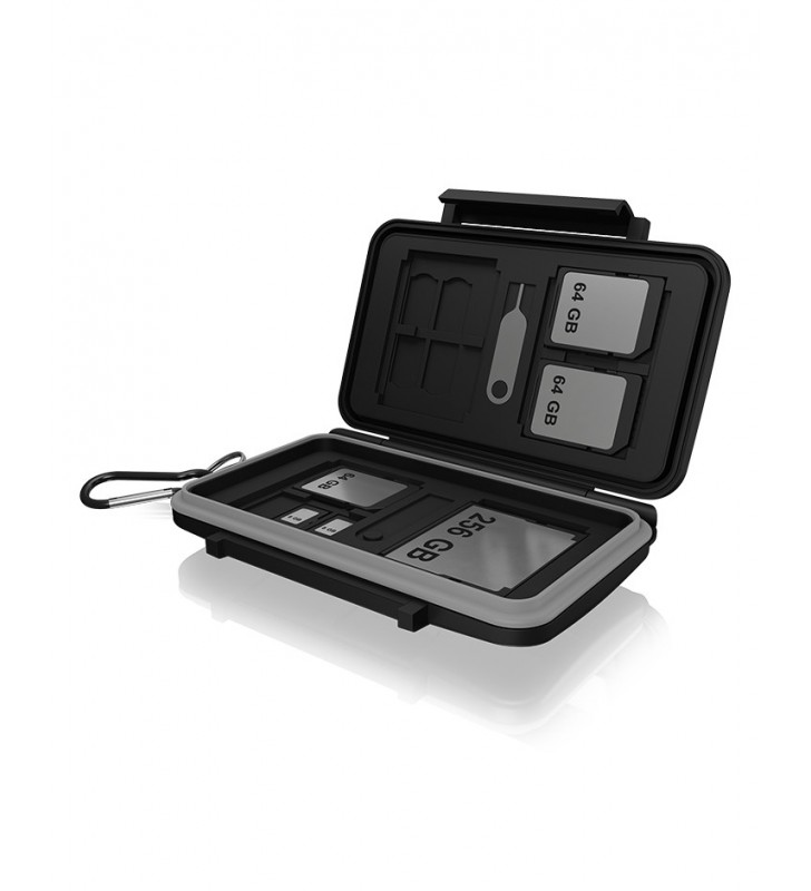 ICY BOX IB-AC620-CR valigetta porta attrezzi Custodia a sacchetto Nero, Grigio