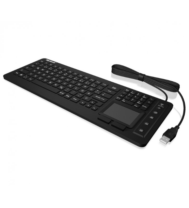KeySonic KSK-6231INEL tastiera USB QWERTZ Tedesco Nero
