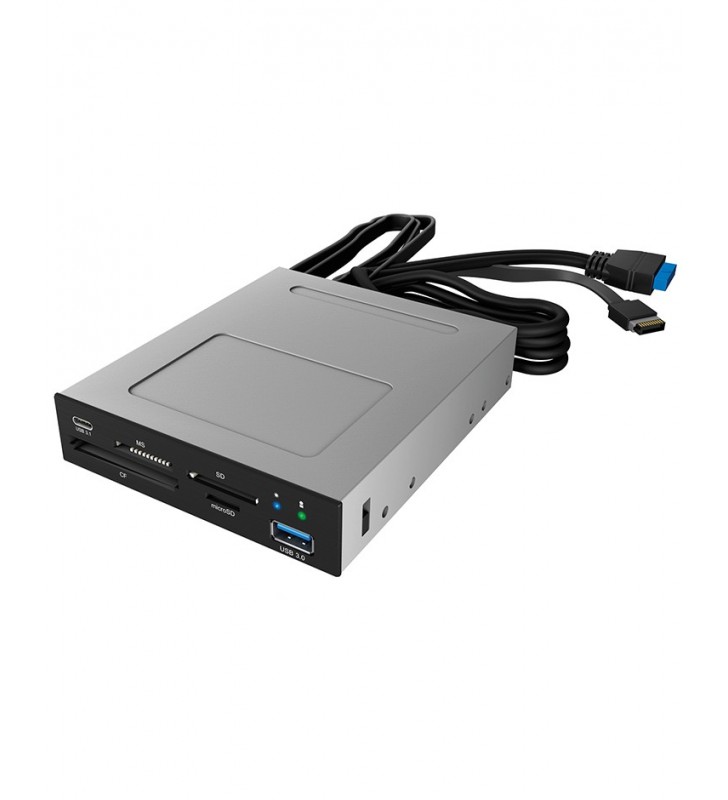 ICY BOX IB-865a lettore di schede USB 3.2 Gen 1 (3.1 Gen 1) Interno Nero