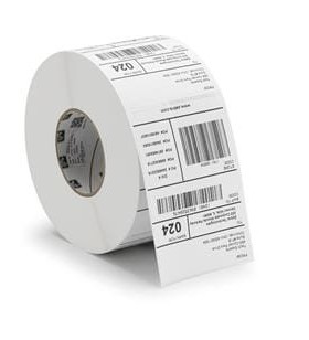 Label, Paper, 70x38mm Direct Thermal, Z-PERFORM 1000D, Uncoated, Permanent Adhesive, 25mm Core