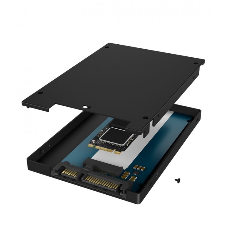ICY BOX IB-M2S253 Box esterno SSD Nero M.2