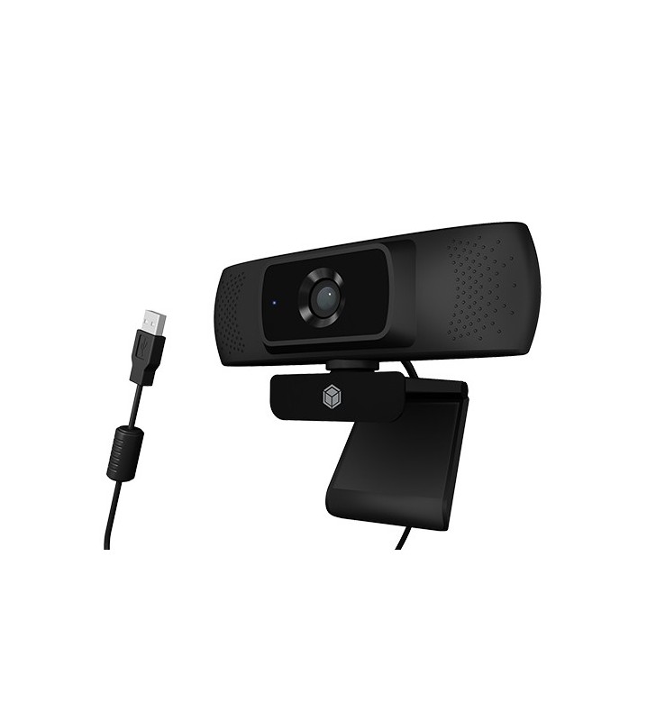 ICY BOX IB-CAM301-HD webcam 1920 x 1080 Pixel USB 2.0 Nero