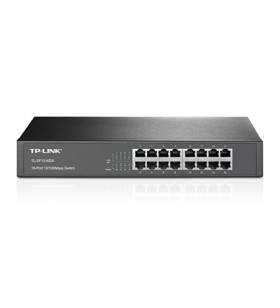 TP-LINK TL-SF1016DS Fast Ethernet (10/100) Negru
