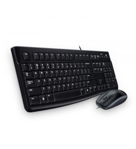 Logitech MK120 tastaturi USB QWERTZ Cehă Negru