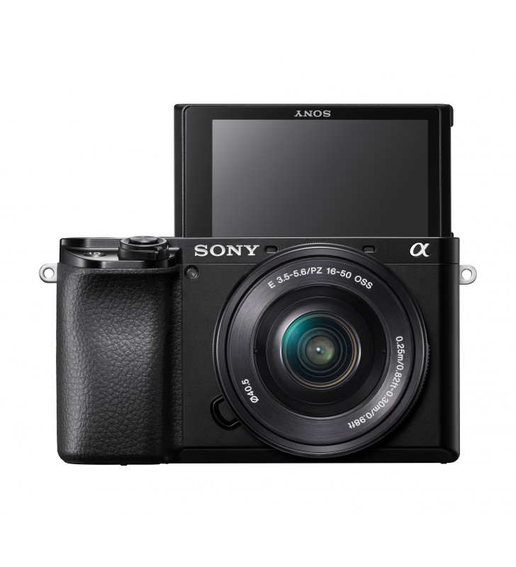 Sony α Alpha 6100 Fotocamera Digitale Mirrorless con Obiettivo Intercambiabile SELP 16-50mm, Sensore APS-C, Real Time Eye AF e