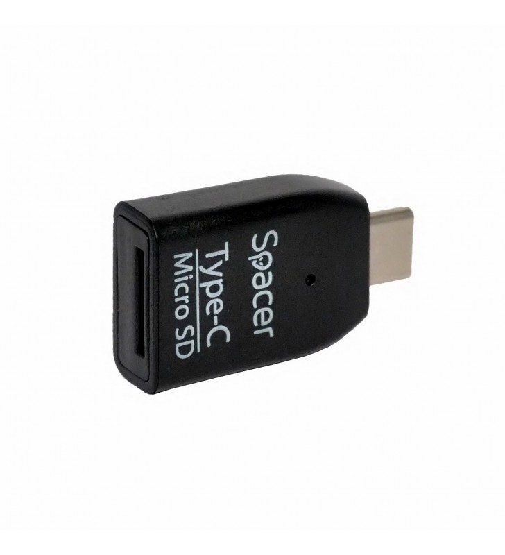 CARD READER extern SPACER, USB 3.1 Type-C, pentru Micro SD,  black, "SPCR-307"