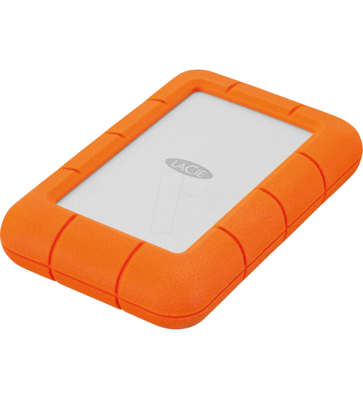 LaCie (LAC9000633) Rugged Mini 4TB External Hard Drive Portable HDD – USB 3.0 USB 2.0 Compatible, Drop Shock Dust Rain Resistant Shuttle Drive