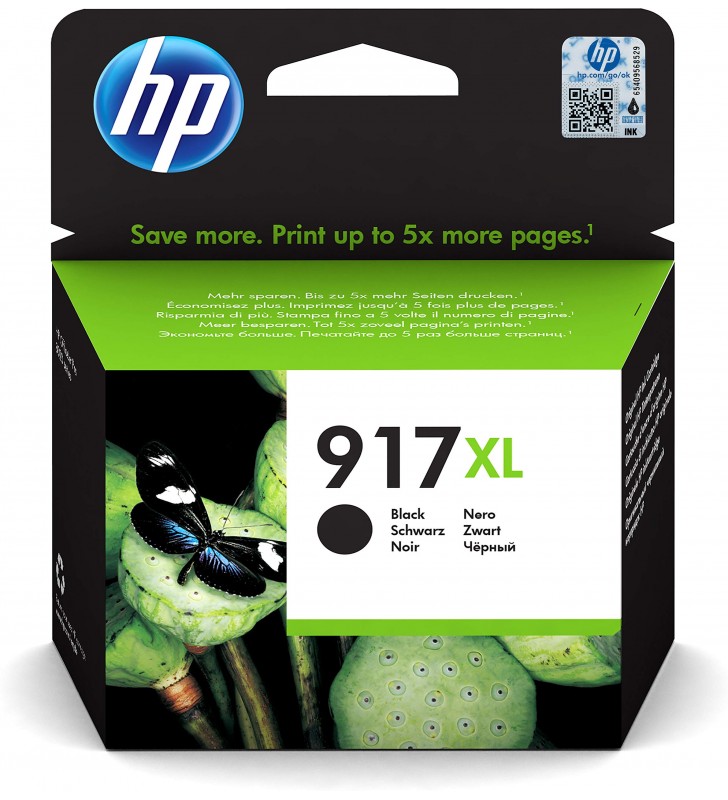 HP 3YL85AE 917XL Extra High Yield Original Ink Cartridge, Black, Single Pack