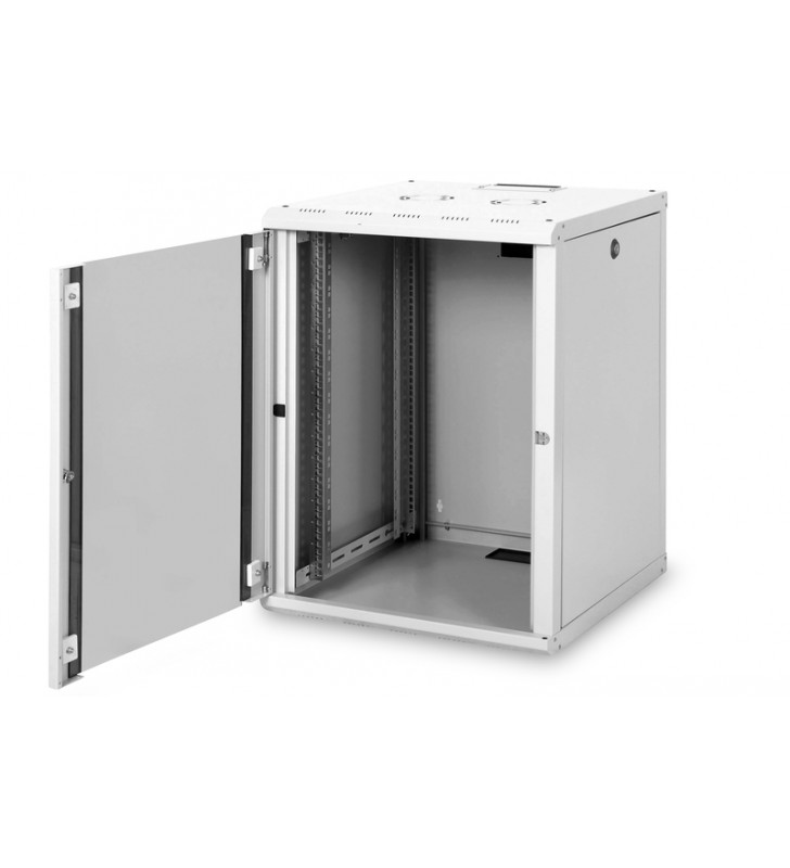 16U wall mounting cabinet, Dynamic Basic 816x600x450 mm, color grey (RAL 7035)