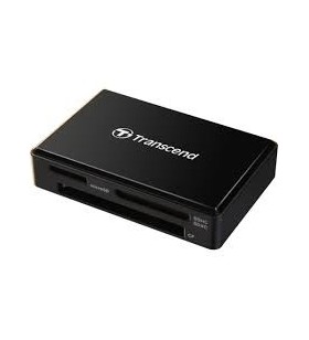 TRANSCEND TS-RDF8K2 Transcend Card Reader All-in-1 Multi Memory, USB 3.0/3.1 Gen 1, Black