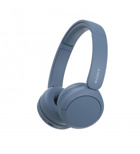 Sony Cuffie Bluetooth wireless WH-CH520 - Durata della batteria fino a 50 ore con ricarica rapida, stile on-ear - Blu