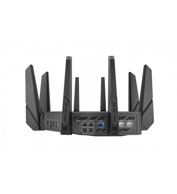 ASUS ROG Rapture GT-AXE16000 router wireless 10 Gigabit Ethernet Tri-band (2,4 GHz/5 GHz/6 GHz) Nero