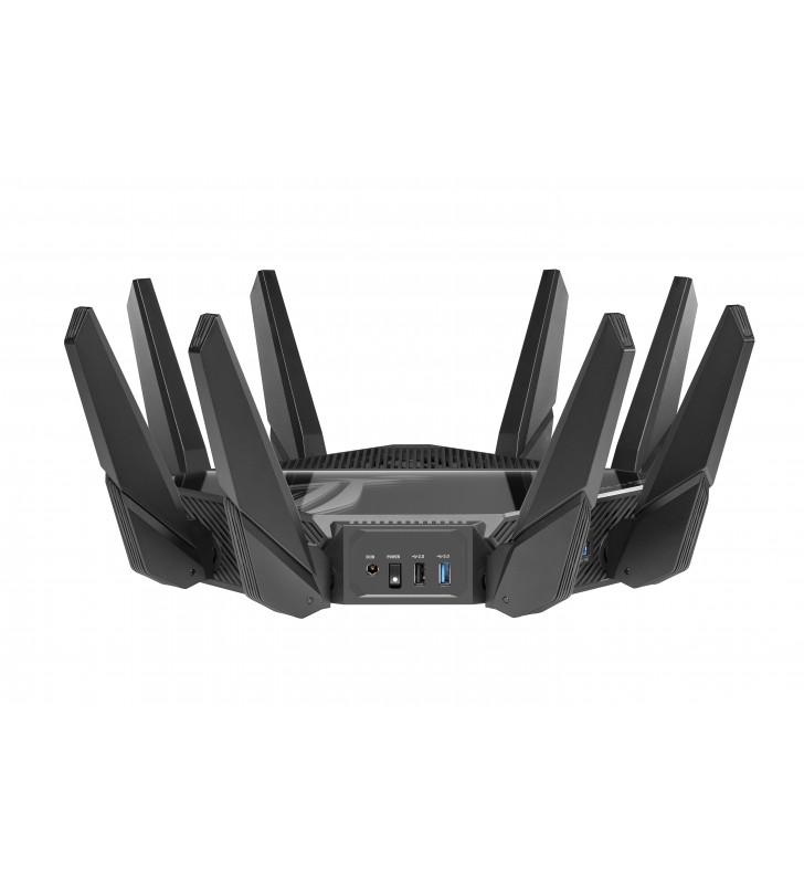 ASUS ROG Rapture GT-AXE16000 router wireless 10 Gigabit Ethernet Tri-band (2,4 GHz/5 GHz/6 GHz) Nero