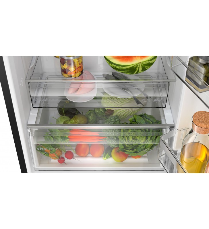 Bosch Serie 4 KGN49VXDT frigorifero con congelatore Libera installazione 440 L D Nero