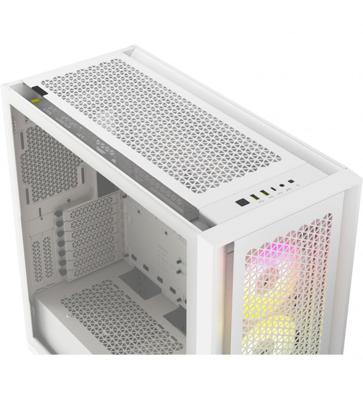 iCUE 5000D RGB AIRFLOW True White, Tower-Gehäuse
