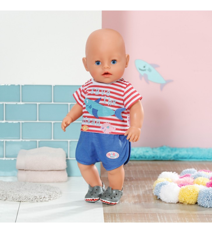 BABY born Bath Pyjamas wShoes blue 43cm Pigiama per bambola