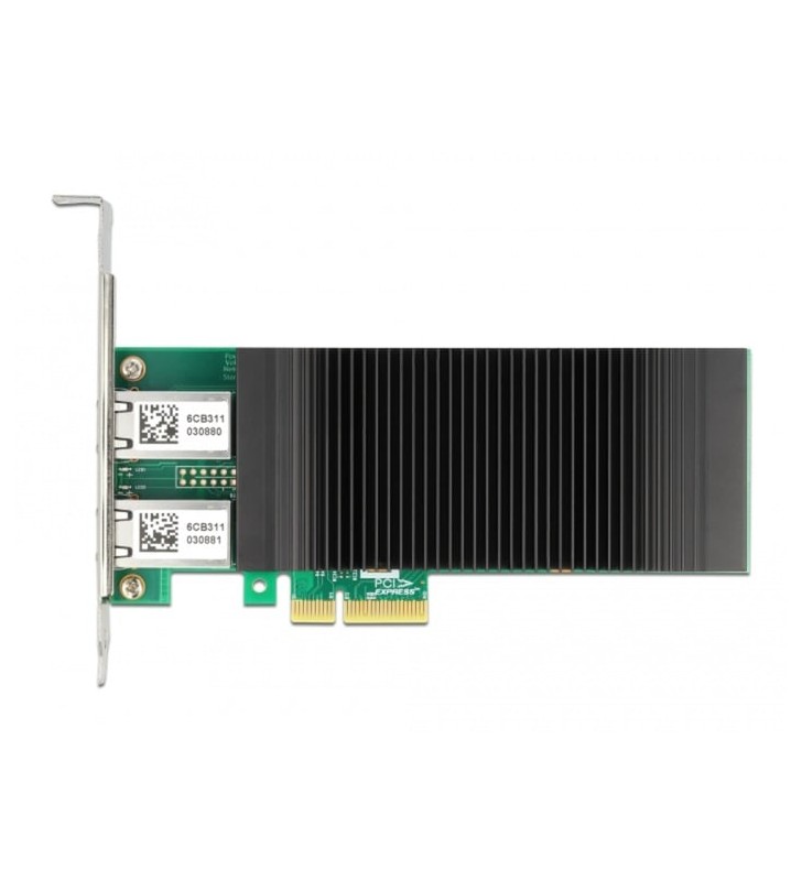 PCI Express x4 Karte 2 x RJ45 Gigabit LAN PoE+ i350, LAN-Adapter