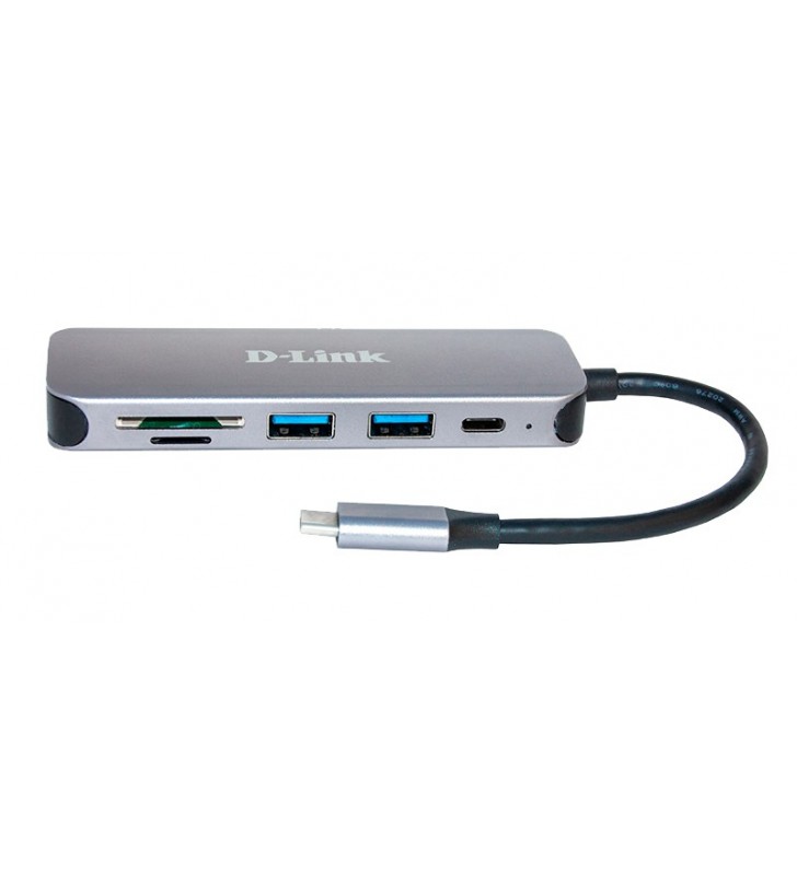 D-Link DUB-2325 USB tipo-C 5000 Mbit/s Grigio