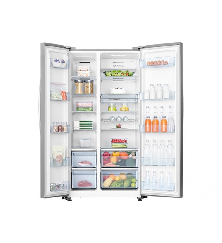 Hisense RS741N4AC2 frigorifero side-by-side Libera installazione 580 L E Acciaio inossidabile