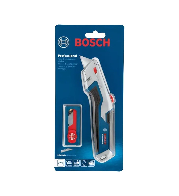Bosch 1 600 A02 7M5 Taglierino Blu Coltello a lama di rasoio