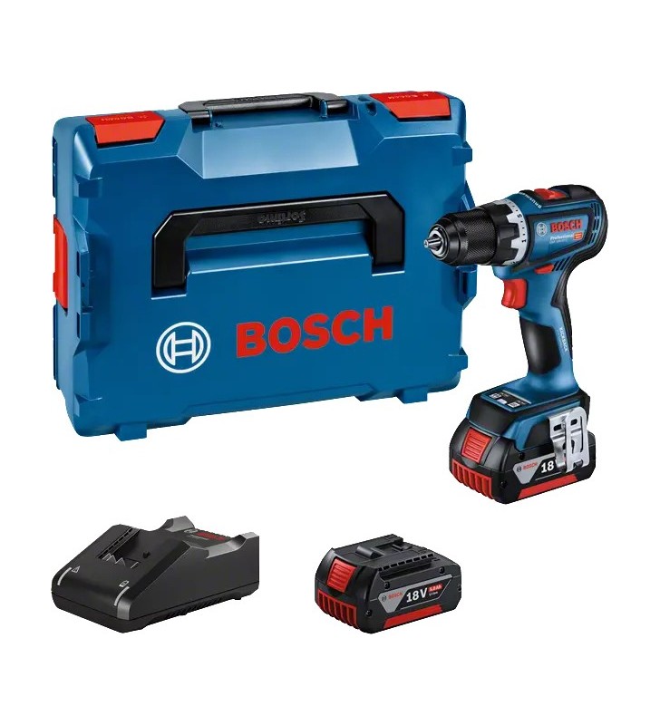 Bosch GSR 18V-90 C 2100 Giri/min 1,1 kg Nero, Blu, Rosso