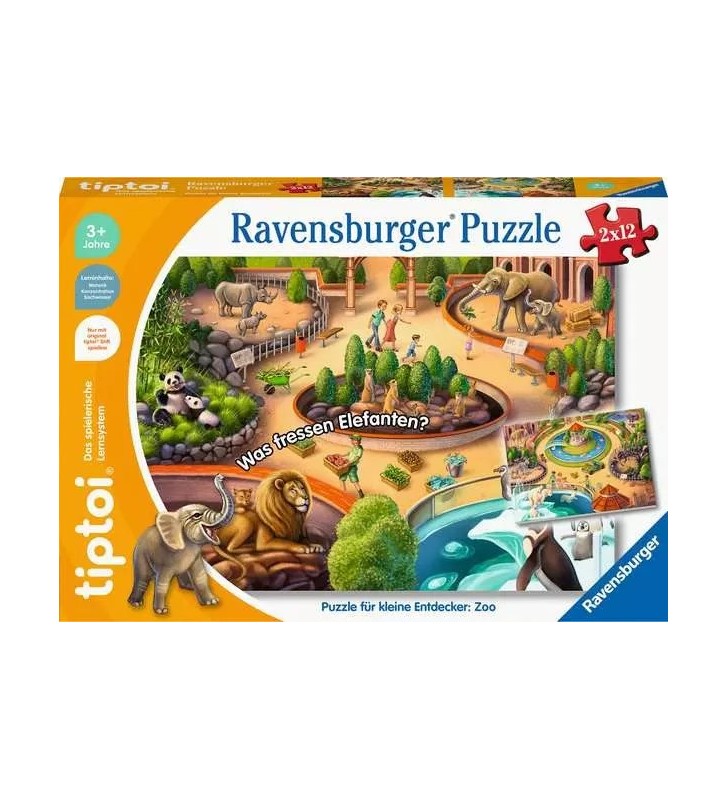Ravensburger tiptoi 00138 puzzle 12 pz Cartoni