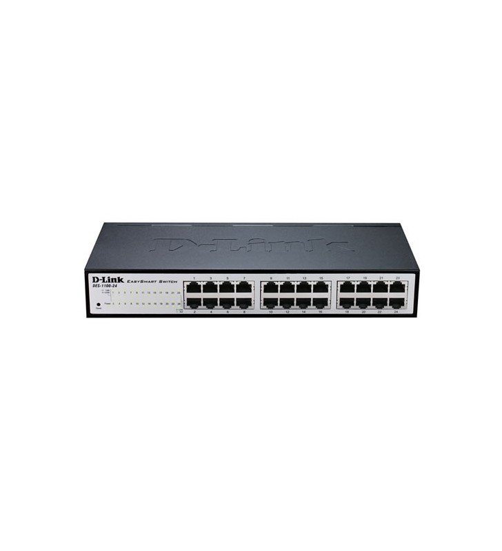 D-Link DGS-1100-24V2 Gestito L2 Gigabit Ethernet (10/100/1000) 1U Nero, Grigio