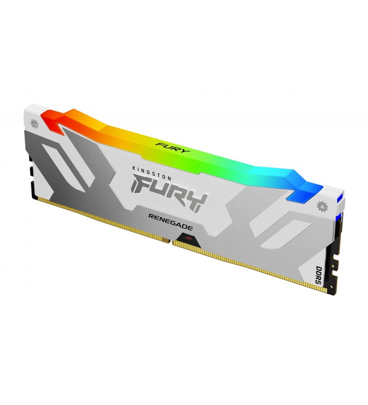 Kingston Technology FURY 32GB 6000MT/s DDR5 CL32 DIMM Renegade RGB White XMP