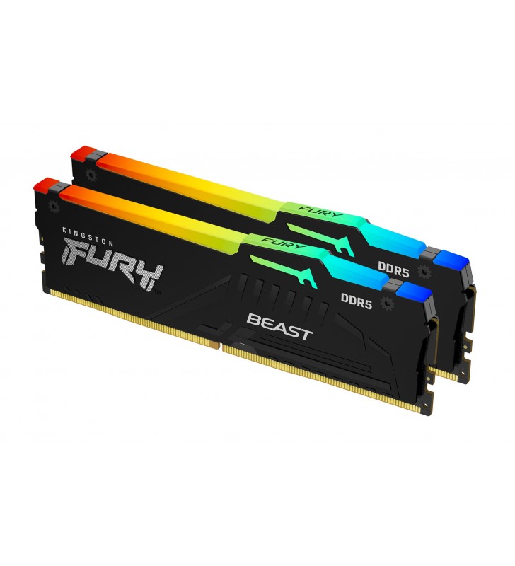Kingston Technology FURY 16 GB 6000 MT/s DDR5 CL36 DIMM (Kit da 2 moduli) Beast RGB EXPO