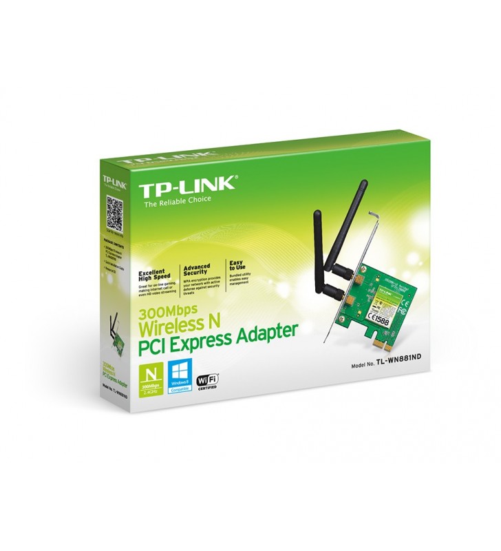 TP-LINK TL-WN881ND plăci de rețea WLAN 300 Mbit/s Intern