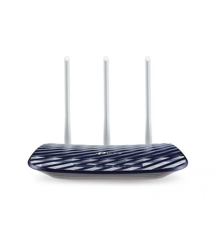 TP-LINK AC750 router wireless Bandă dublă (2.4 GHz/ 5 GHz) Fast Ethernet Negru, Alb