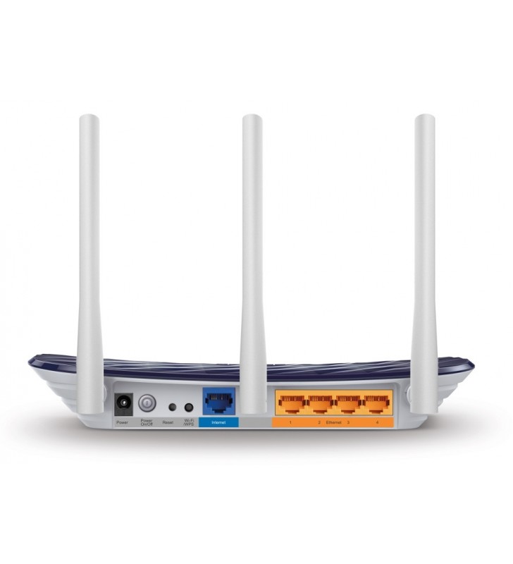 TP-LINK AC750 router wireless Bandă dublă (2.4 GHz/ 5 GHz) Fast Ethernet Negru, Alb