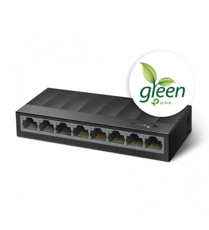 TP-LINK LS1008G switch-uri Fara management Gigabit Ethernet (10/100/1000) Negru