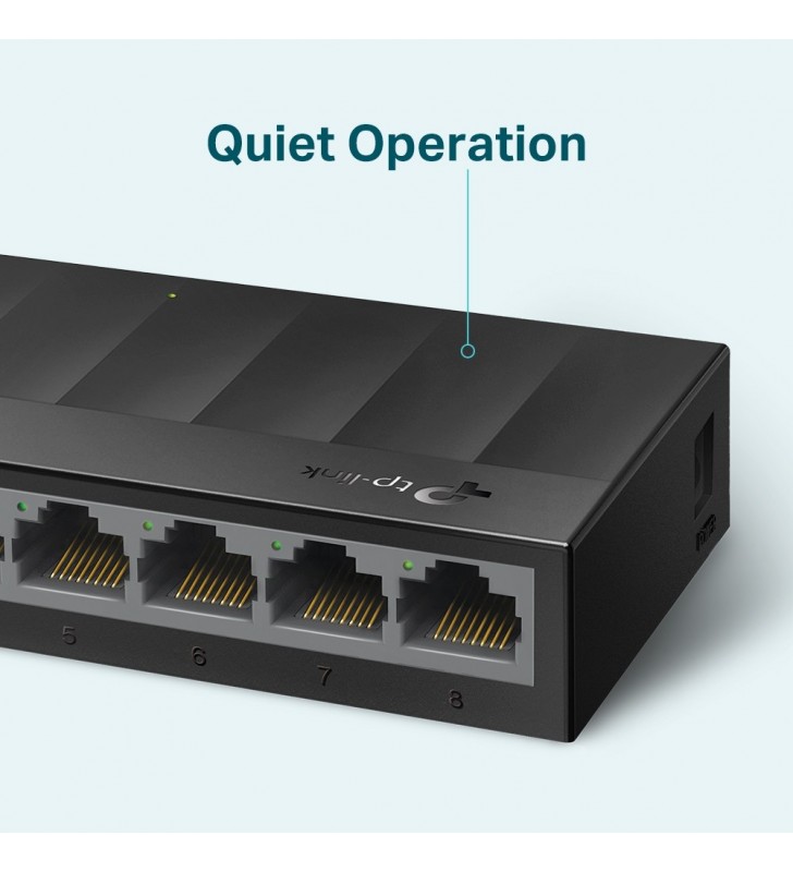 TP-LINK LS1008G switch-uri Fara management Gigabit Ethernet (10/100/1000) Negru