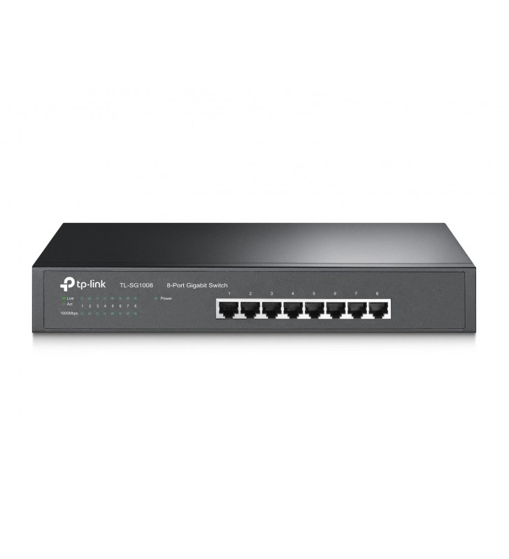 TP-LINK TL-SG1008 switch-uri Fara management Gigabit Ethernet (10/100/1000) Negru