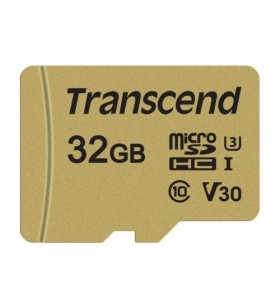 TRANSCEND TS32GUSD500S Memory card Transcend microSDHC USD500S 32GB CL10 UHS-I U3 Up to 95MB/S +adapter