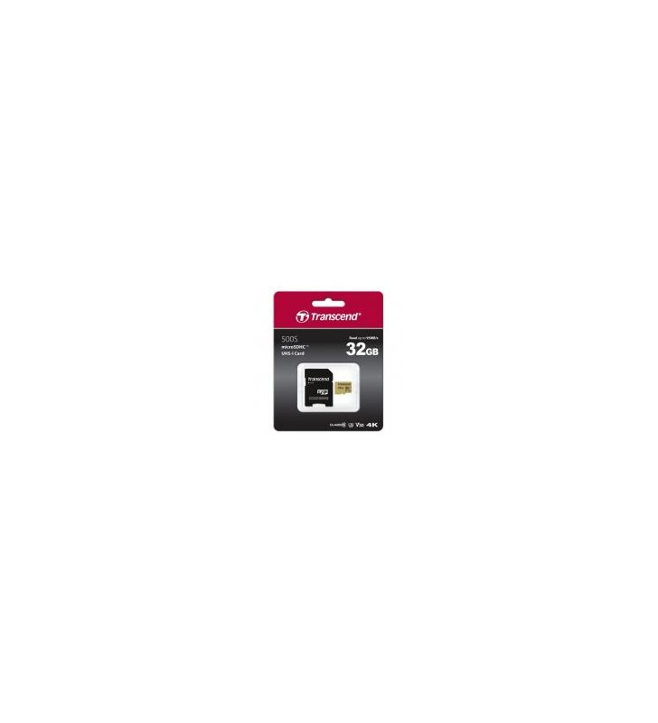 TRANSCEND TS32GUSD500S Memory card Transcend microSDHC USD500S 32GB CL10 UHS-I U3 Up to 95MB/S +adapter