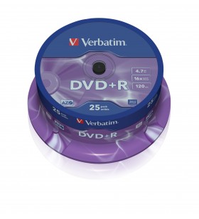 Verbatim DVD+R Matt Silver 4,7 Giga Bites 25 buc.