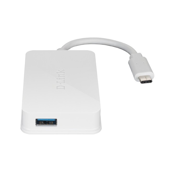 D-Link DUB-H410 hub-uri de interfață USB 3.2 Gen 1 (3.1 Gen 1) Type-C 5000 Mbit/s Alb
