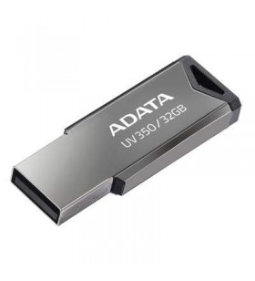 USB 3.2 Gen 1 ADATA  32GB, carcasa metalica, gaura snur, Silver "AUV350-32G-RBK"(include timbru verde 0.01 lei)