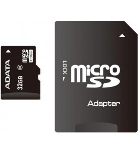 MicroSD ADATA SDHC 32GB (Clasa 10) + adaptor SD, "AUSDH32GUICL10-RA1"