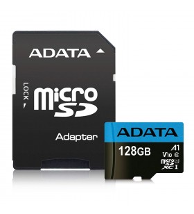 MicroSD ADATA SDXC. 128GB (Clasa 10) + adaptor SD, "AUSDX128GUICL10A1-RA1"