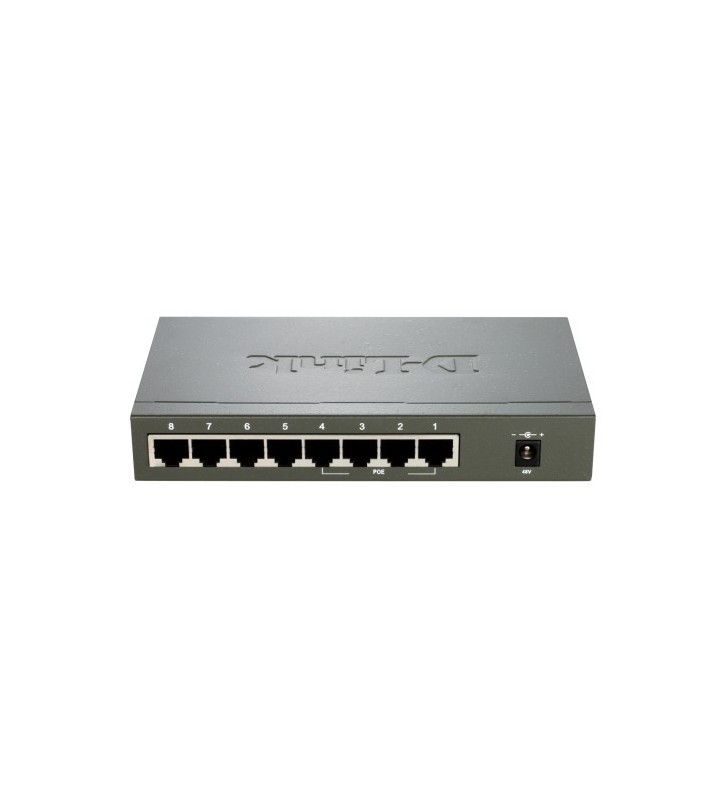D-Link DES-1008PA switch-uri Fara management Fast Ethernet (10/100) Negru Power over Ethernet (PoE) Suport